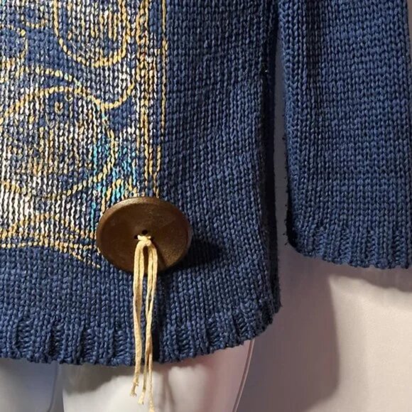 BELAMIE FRANCE sweater KNIT Sz M BEAUTIFUL BOHO CHIC MADE IN FRANCE STUNNING :-) - Picture 2 of 7